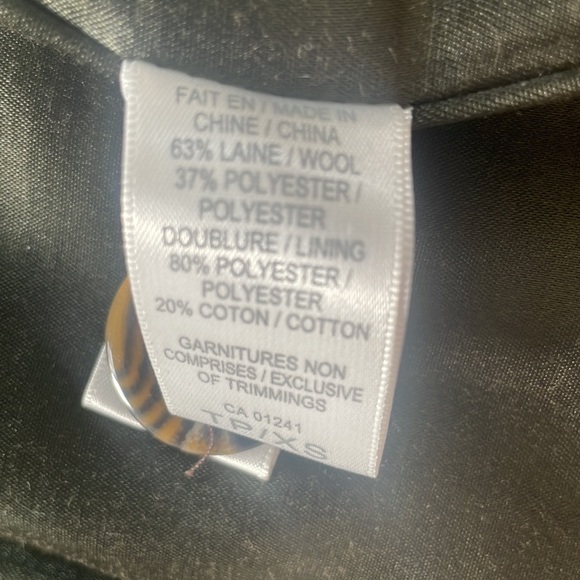 Camel Tan Wool Blend Coat - Picture 8 of 9